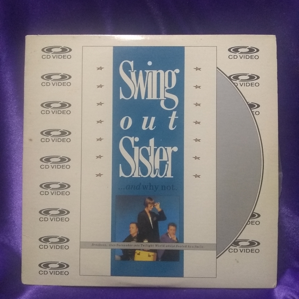 Vintage 1987 "Swing out Sister and why not?" CD Video